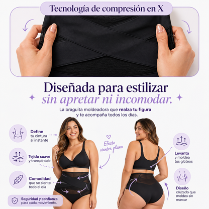 Braguita Moldeadora de Cintura Alta Silueteea